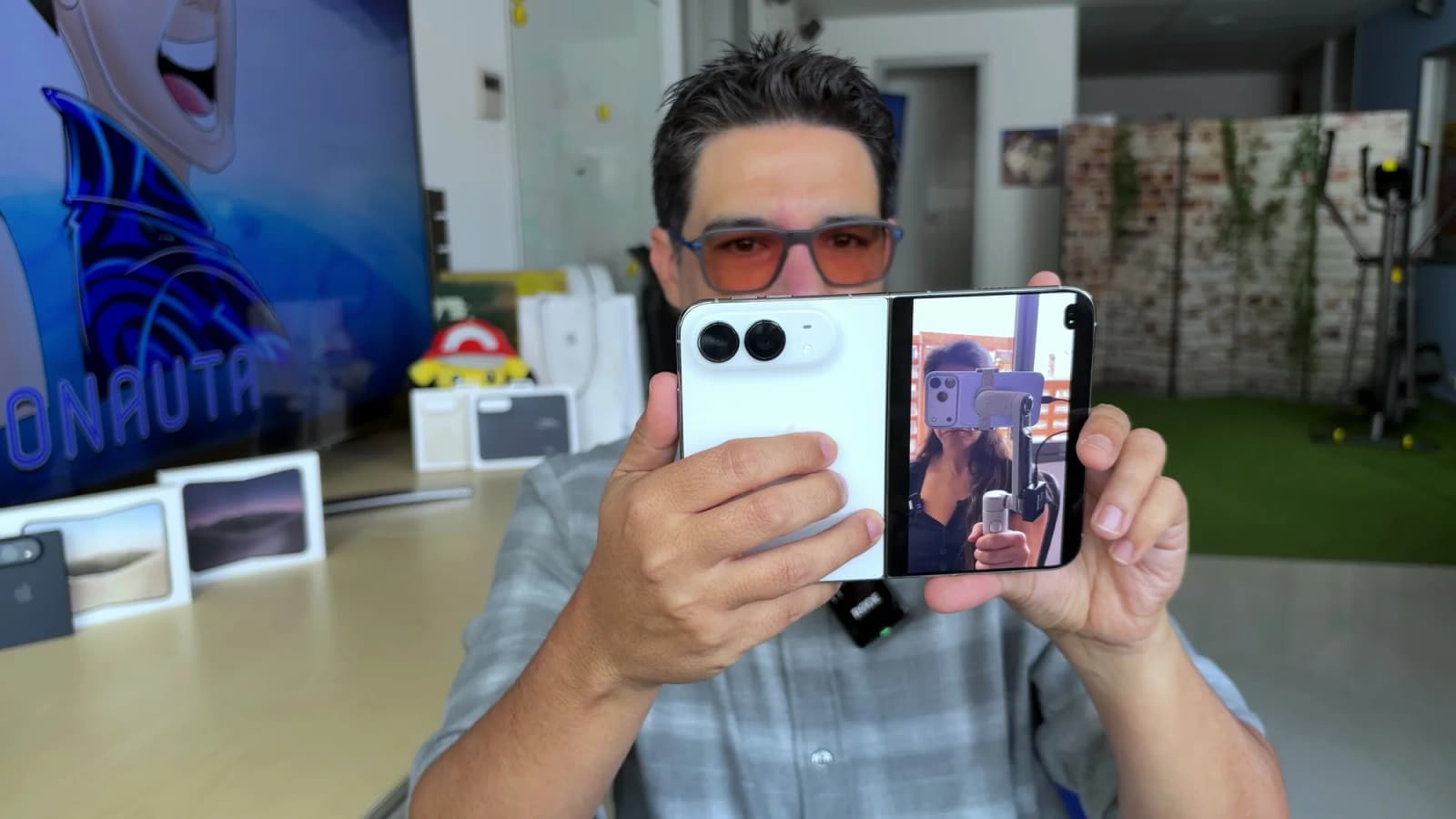 Función Duo Preview en la pantalla exterior